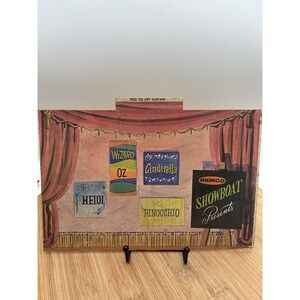 Vtg REMCO‎ Paper Toy Stages With Dolls  Heidi, Wizard Of Oz Pinocchio Cinderella